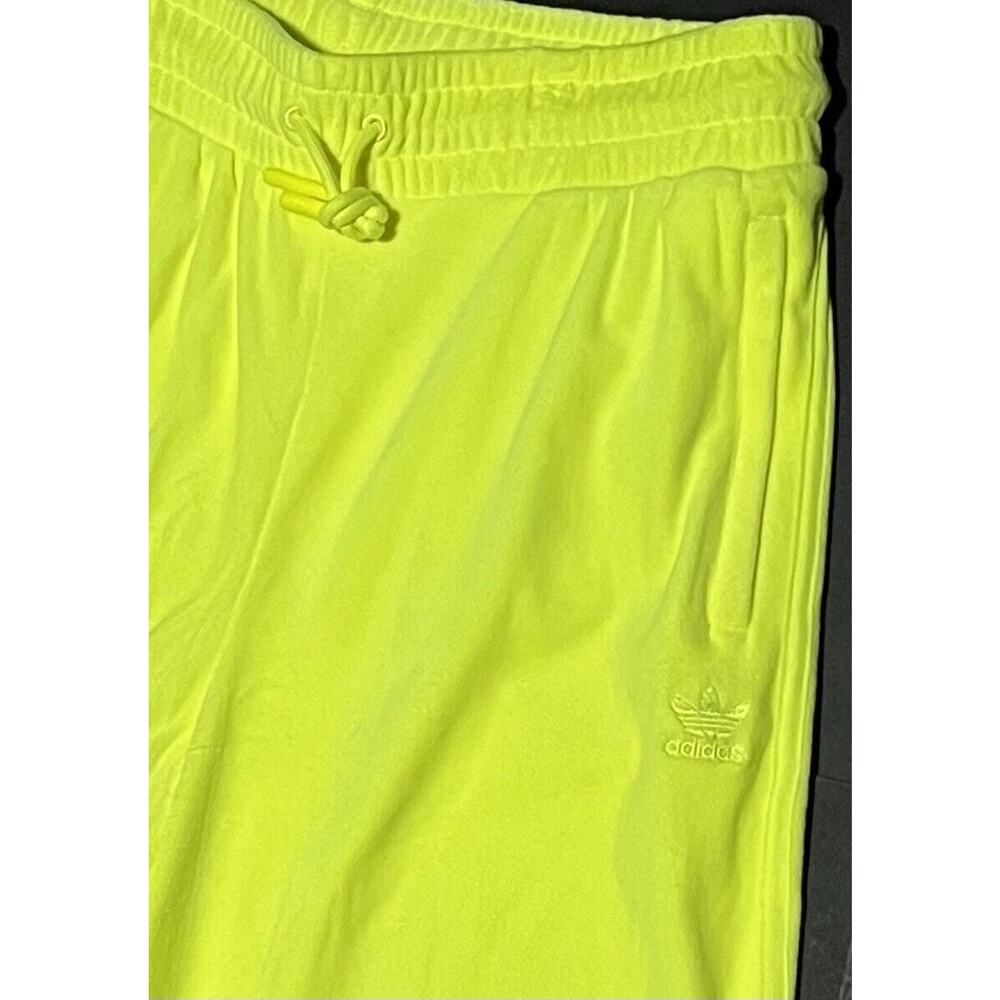 ADIDAS Jeremy Scott Velour Track Pant Wide Leg H50964 Womens Sz XL Solar Yellow - Picture 4 of 14